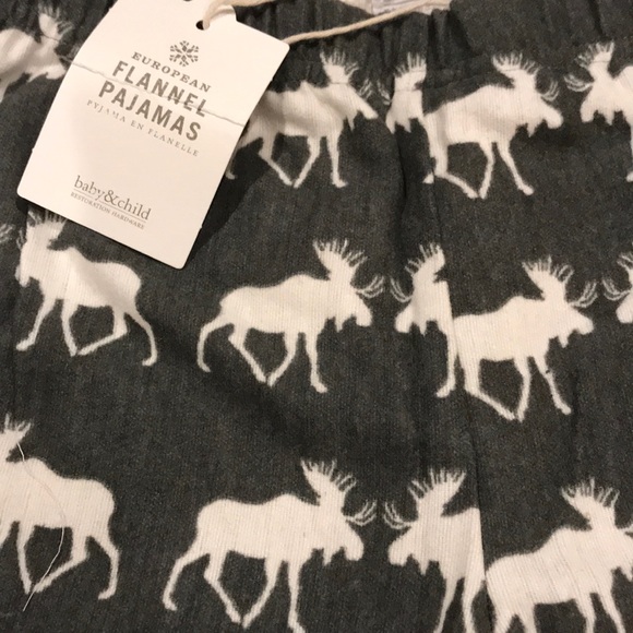 Restoration Hardware Pajamas Rh Moose Flannel Pajama Pants 2y